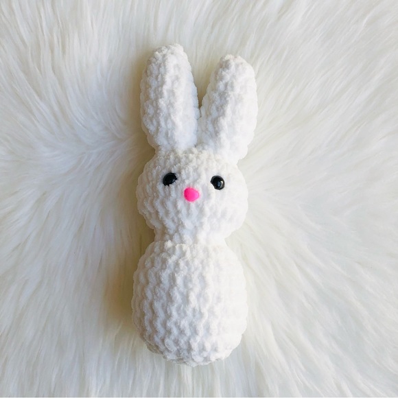 Handmade Other - White Crochet Easter Bunny Plush 1 pc